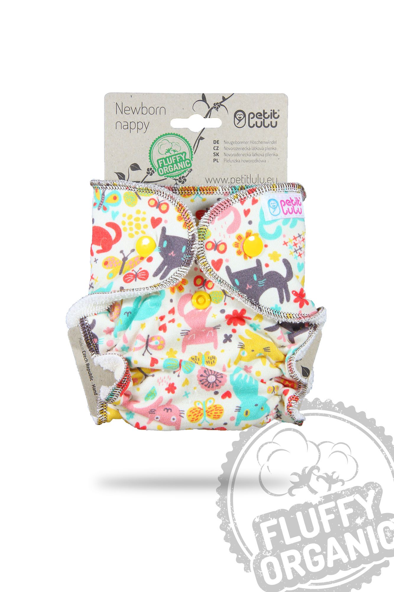 Petit Lulu Fluffy Organic voorgevormde luiers 