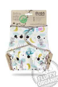Maxi Night Fluffy Organic Welterusten drukknoopjes