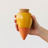 Pepin Olla Mosterdgeel watergeefsysteem keramiek