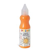 Oranje plakkaatverf Primo in een fles 50 ml