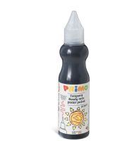 Zwart plakkaatverf Primo in een fles 50 ml