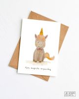 Fijne magische verjaardag Unicorn Adams Art