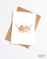 Wenskaart Liefs Vogel Adams Arts