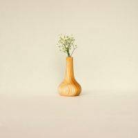 Houten vaasje met glas Nr. 01 Wooden Story