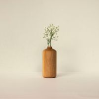 Houten vaasje met glas Nr. 03 Wooden Story