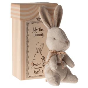 Maileg My First Bunny offwhite roze doos