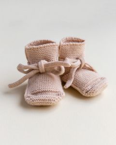 Apricot Hvid booties wollen slofjes
