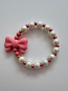ByMelo armband Strik Roze