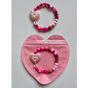 ByMelo armband Love Oranje in cadeauverpakking