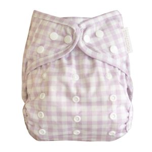 Overbroekje Lilac Gingham Modern Cloth Nappies