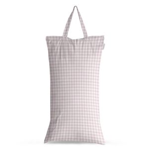 Lilac Gingham XL luierzak van Modern Cloth Nappies wetbag