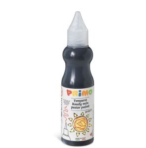 Zwart plakkaatverf Primo in een fles 50 ml