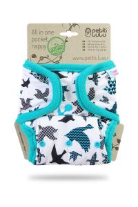 Vogels pocketluier Petit Lulu drukknoopjes