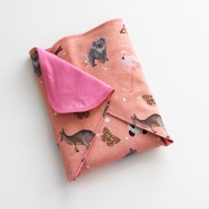 Australian Animals in Pink Pocket Preflat