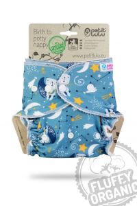 Beren op de Maan Fluffy Organic One Size luier drukknoopjes Petit Lulu