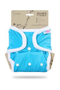 Blauw One Size overbroekje Petit Lulu met drukknoopjes