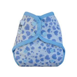Comodo Wrap Mini Blue Hearts Seedling Baby