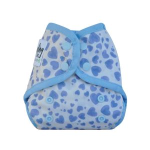 Comodo Wrap Mini Blue Hearts Seedling Baby