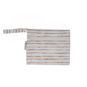 Dune - White with Tan mini wetbag Modern Cloth Nappies
