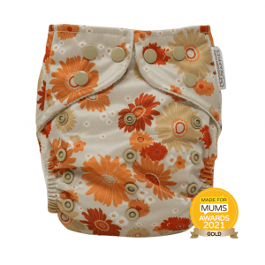 Flower Child One Size AIO Modern Cloth Nappies