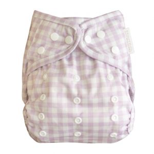 Overbroekje Lilac Gingham Modern Cloth Nappies