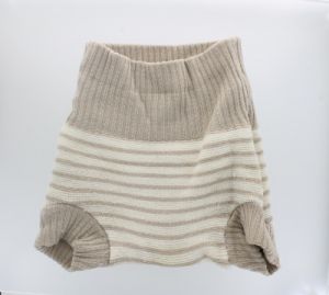 Gebruikt - Wolbroek Beige-Ecru-74/80