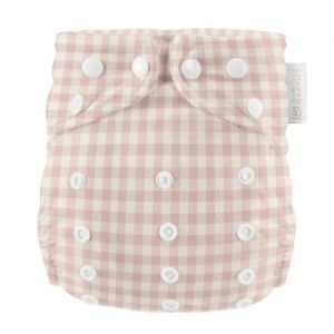 Rose Gingham One Size AIO Modern Cloth Nappies