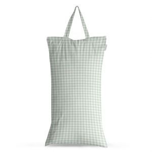 Sage Gingham XL luierzak van Modern Cloth Nappies wetbag