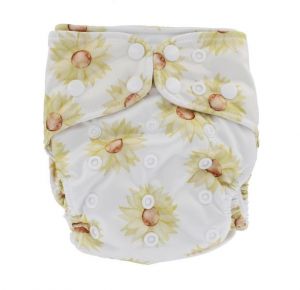 Sunflower One Size Recycled Bare and Boho hennep luier