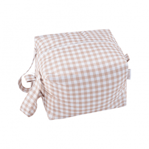 Pod Taupe Gingham Modern Cloth Nappies