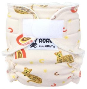 Anavy newborn luier Cheeta en Regenboog met klittenband
