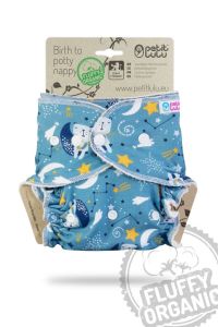 Beren op de Maan Fluffy Organic One Size luier drukknoopjes Petit Lulu