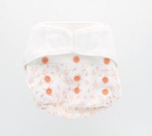 Gebruikt - Overbroekje Grapefruit Stars Klittenband