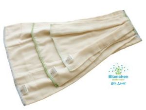 Biokatoenen Prefold Blümchen Huur