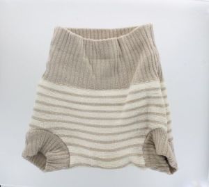 Gebruikt - Wolbroek Beige-Ecru-74/80