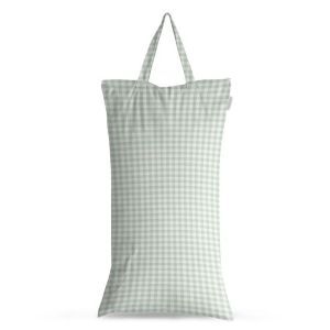 Sage Gingham XL luierzak van Modern Cloth Nappies wetbag