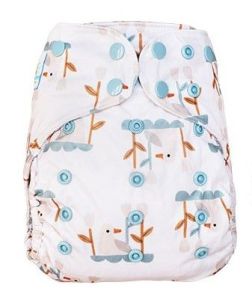 Cozy Lakeside Blümchen One Size overbroekje drukknoopjes