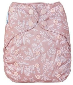 Natural Rose Blümchen One Size overbroekje drukknoopjes