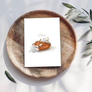 Geboortekaart Hi Little one Vos van Adams Arts