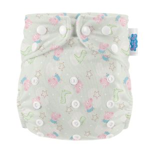 George Pig Sage One Size AIO Modern Cloth Nappies
