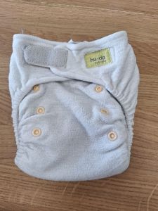 Gebruikt - Bamboeluier Wit Klittenband