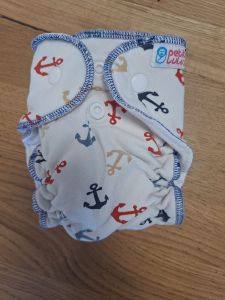 Gebruikt - Newborn Bamboeluier Ankers