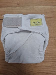 Gebruikt - Bamboeluier Wit Newborn met gebrek